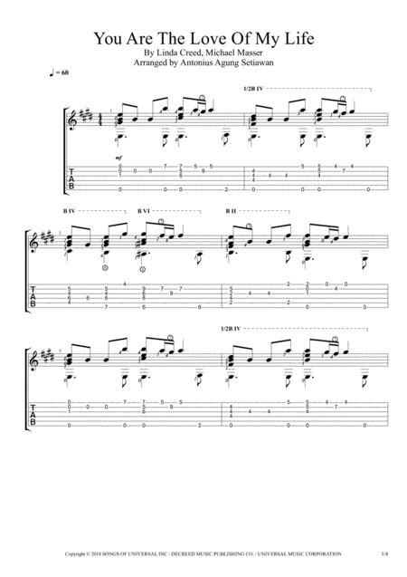 You Are The Love Of My Life Sheet Music | George Benson | Guitar Tab