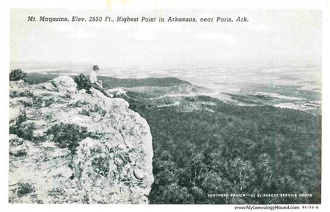 Paris, Arkansas, Mt. Magazine, vintage postcard, historic photo ...