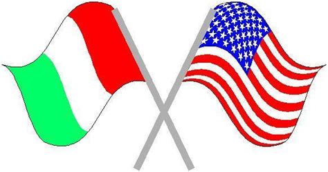 ITALIAN AMERICAN FLAG DECAL / STICKER