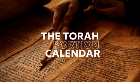 Torah Portion Calendar – The Torah Portion