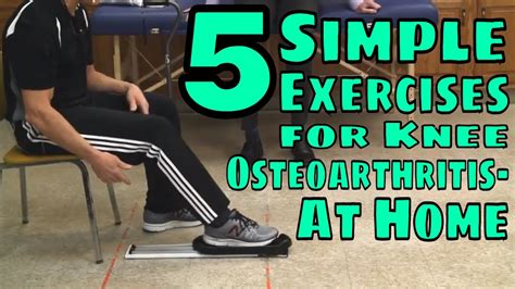 5 Simple Exercises for Knee Osteoarthritis- At Home - YouTube