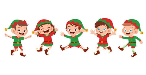 Christmas Cartoon Elves