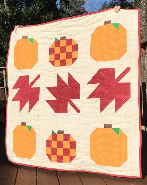 Pumpkin Patch Quilt Pattern-3 Different Sizes-digital Download - Etsy