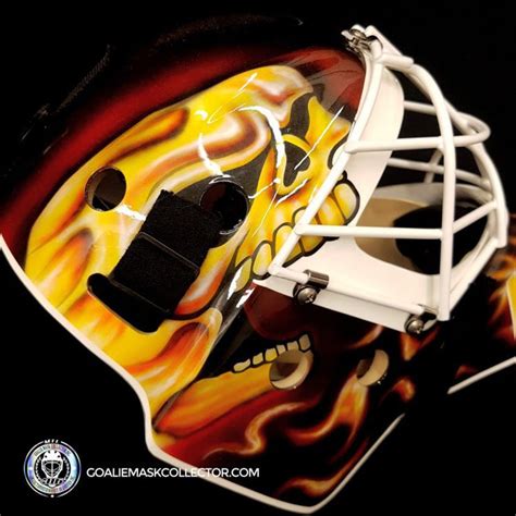 Miikka Kipper Kiprusoff Goalie Mask Unsigned Calgary V1 Tribute ...