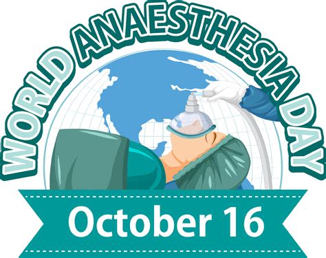 World Anaesthesia Day Logo Concept 10959242 Vector Art at Vecteezy