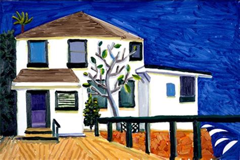 David Hockney - Malibu House 1988 | David hockney, David hockney art ...