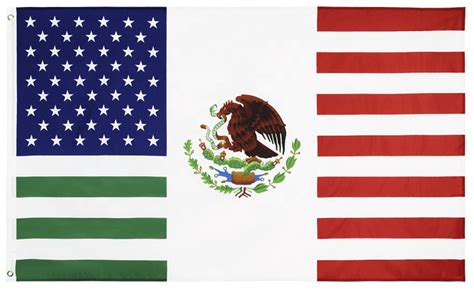 3x5 Feet USA Mexico Friendship Flag United States American Mexican ...