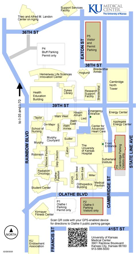 Ku Med Center Campus Map | Map Of Us Western States