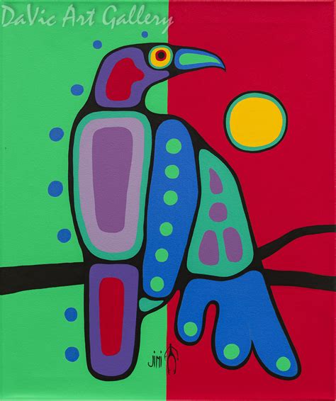 "Crow" by Jim Oskineegish - Anishinaabe | Native Canadian Arts