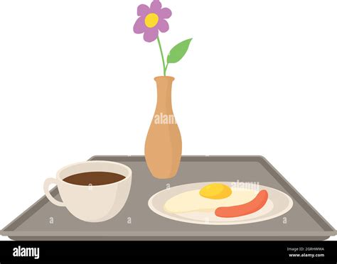 Breakfast in bed icon, cartoon style Stock Vector Image & Art - Alamy