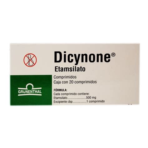 Dicynone Dicynone comprimidos 20 pzas de 500 mg c/u | Walmart