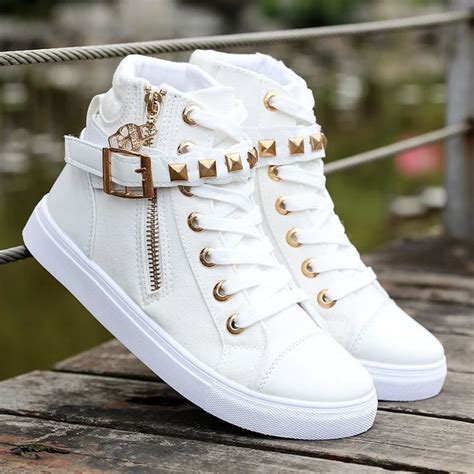 Women's Casual Shoes White Solid Tennis Fashion Sneakers YHH!S0322 ...