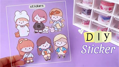 DIY project - how to make cute stickers at home With printable templates