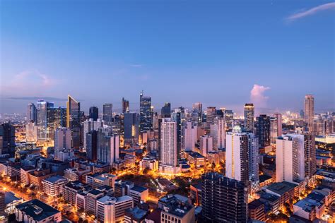 Downtown Manila Makati Skyline And By Eternity In An Instant ...