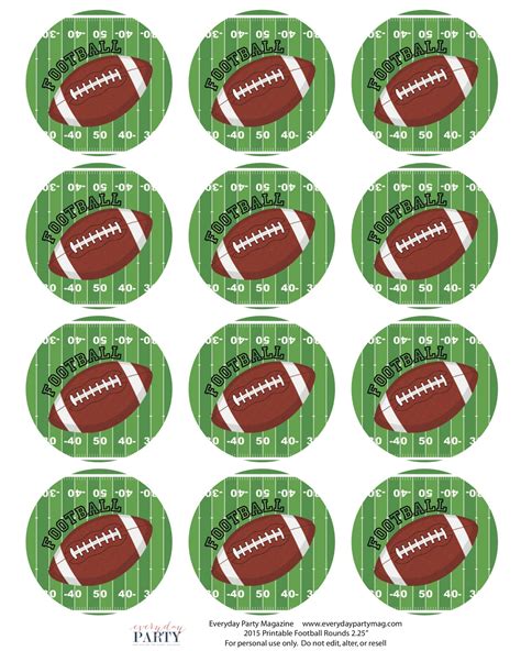 Football Party Printables - Everyday Party Magazine