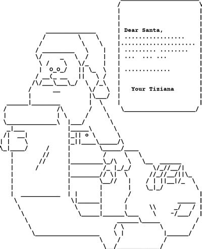 Santa Claus ascii art