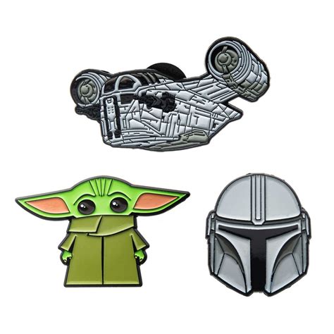 Star Wars The Mandalorian 3-Piece Enamel Pin Set