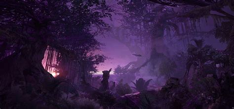 HD wallpaper: fantasy themed rain forest wallpaper, digital art ...