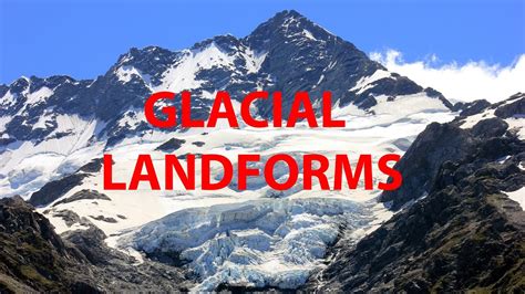 Landforms made by Glacial Erosion - YouTube