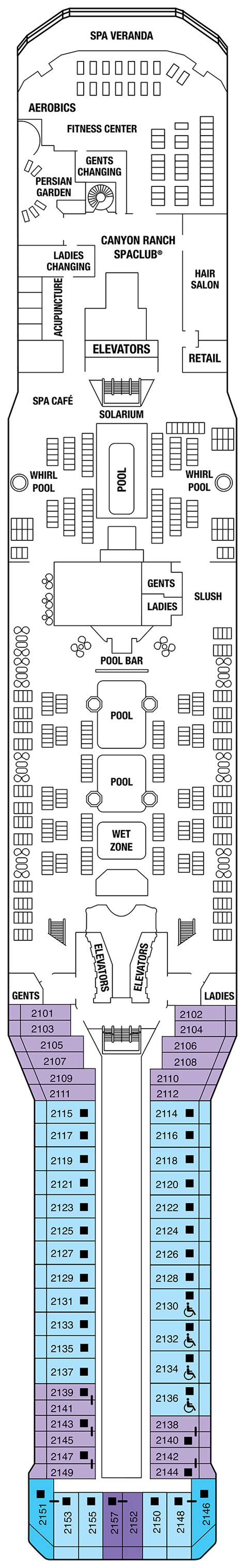 Celebrity Equinox Deck Plans | CruiseInd