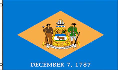 Delaware State Flag - State Flags - Delaware Flag - A1 Flags and ...