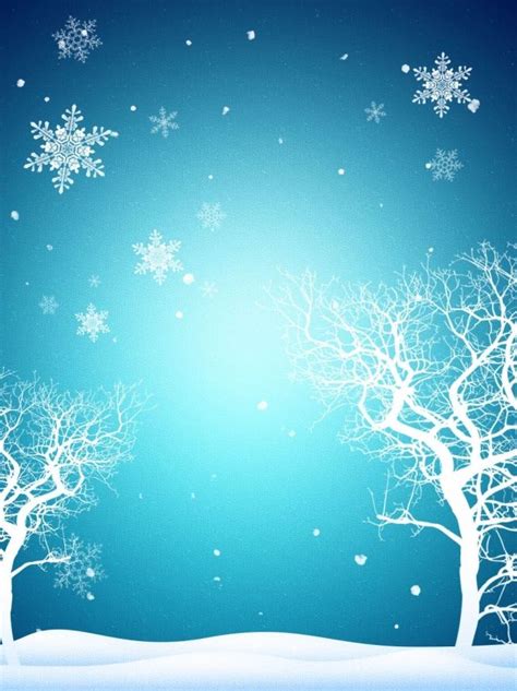 Pure Blue Winter Snowflake Snow Background Wallpaper Image For Free ...