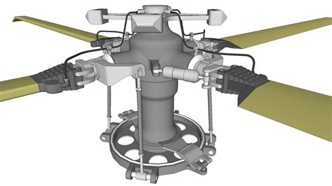 Blackhawk helicopter UH-60M main rotor system | 3D Warehouse