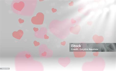 Hearts Falling On Background Stock Illustration - Download Image Now ...