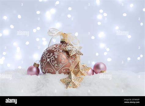 White christmas with snow Stock Photo - Alamy