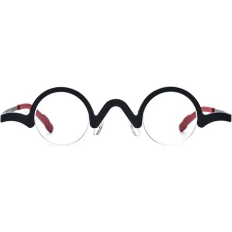 Round Glasses Wave Shape Titanium Eyeglass Frame Rund Brillengestell ...