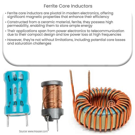 Ferrite Core Inductors | How it works, Application & Advantages