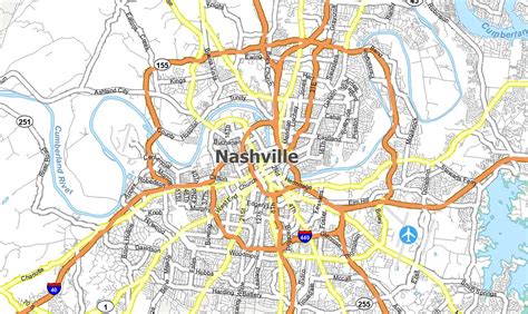 Nashville Map Tennessee Gis Geography Detailed Political Map Of ...