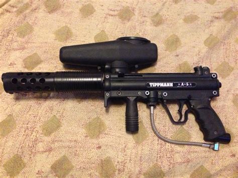 Custom Tippmann A5 with a flatline barrel