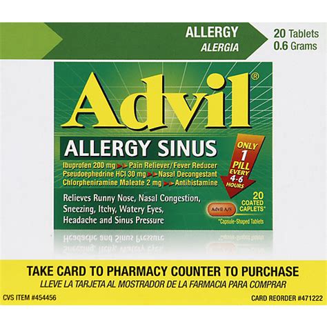 Advil ADVIL ALLERGY SINUS CPLTS 20 CT | Shop | Yoder's Country Market