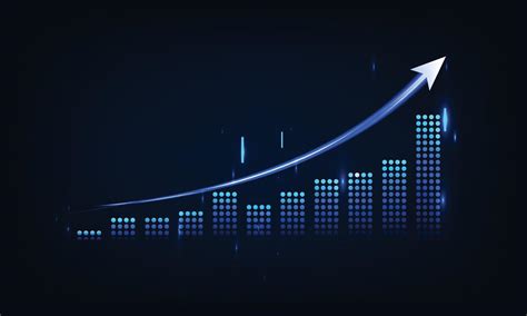 Business growth graph chart and success financial arrow up. Development ...