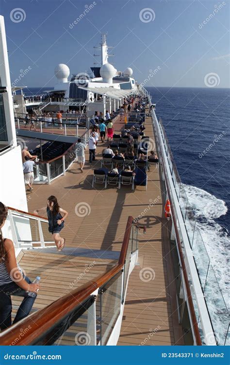 Cruiseship deck view editorial photo. Image of marine - 23543371