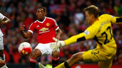 Anthony Martial's debut goal for Manchester United against Liverpool ...