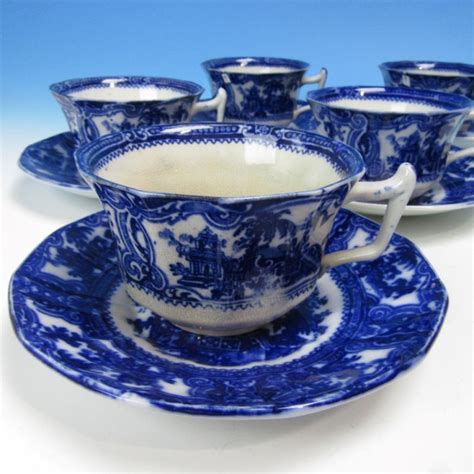 Antique Flow Blue China: Patterns and Value Guide