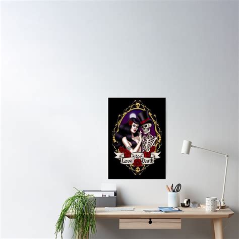 "Love to death" Poster for Sale by MissFinklestein | Redbubble