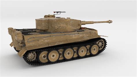 Panzer Tiger Tank Early 3D Model OBJ FBX STL BLEND DAE MTL | CGTrader.com