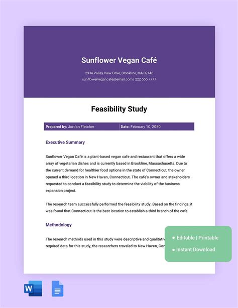 Feasibility Study Templates - Edit Online & Download | Template.net