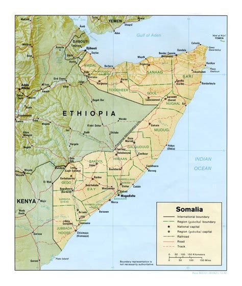 Detailed Political Map Of Somalia Somalia Detailed Political Map | Porn ...