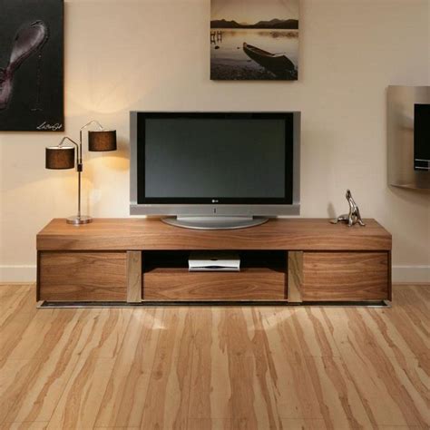 Large TV Television Cabinet Entertainment Unit Center Walnut Wood 912 ...