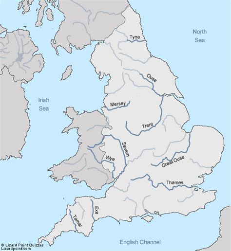 Rivers In England Map - Flor Oriana