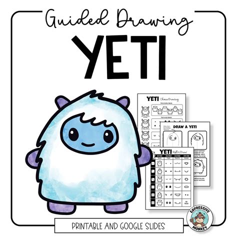 How to Draw a Cute Yeti • Expressive Monkey