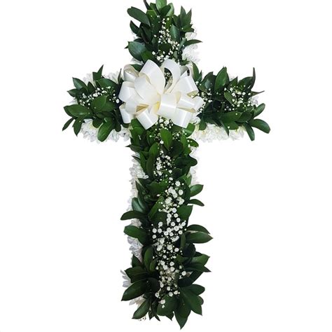 Funeral Cross arrangement FN4 · Cuddlez n Flowers