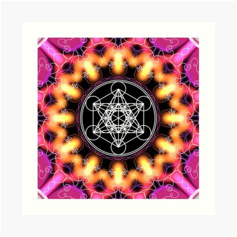 Metatrons Cube Art Prints | Redbubble