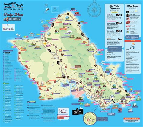 Circle Island Tour Route - Hawaiian Style Rentals & Sales