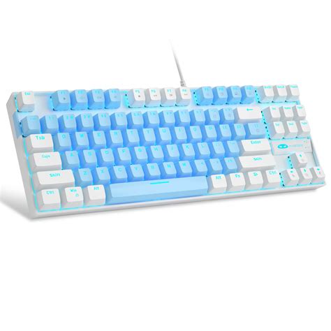 Buy MageGee 75% Mechanical Gaming Keyboard with Blue Switch, LED Blue ...