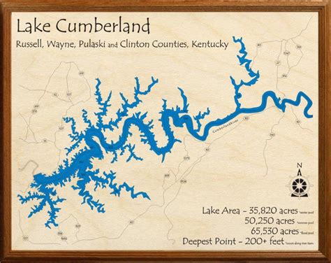 Cumberland Lake Map | World Map 07